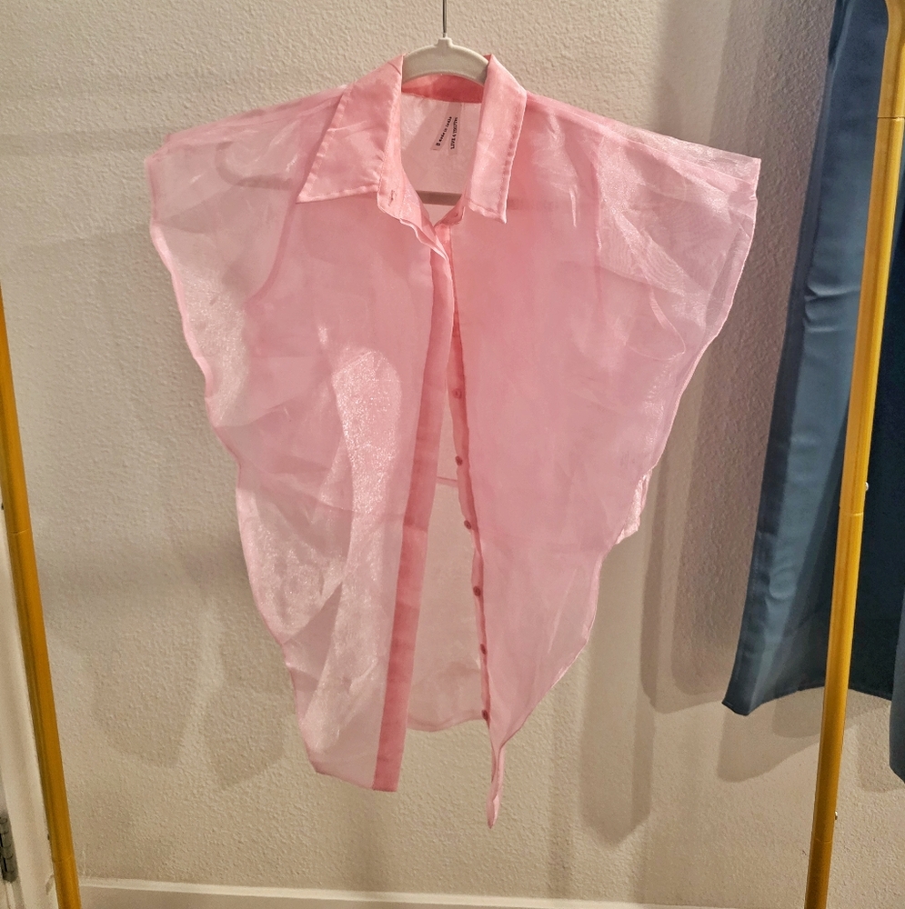 Light Pink Sheer Vest